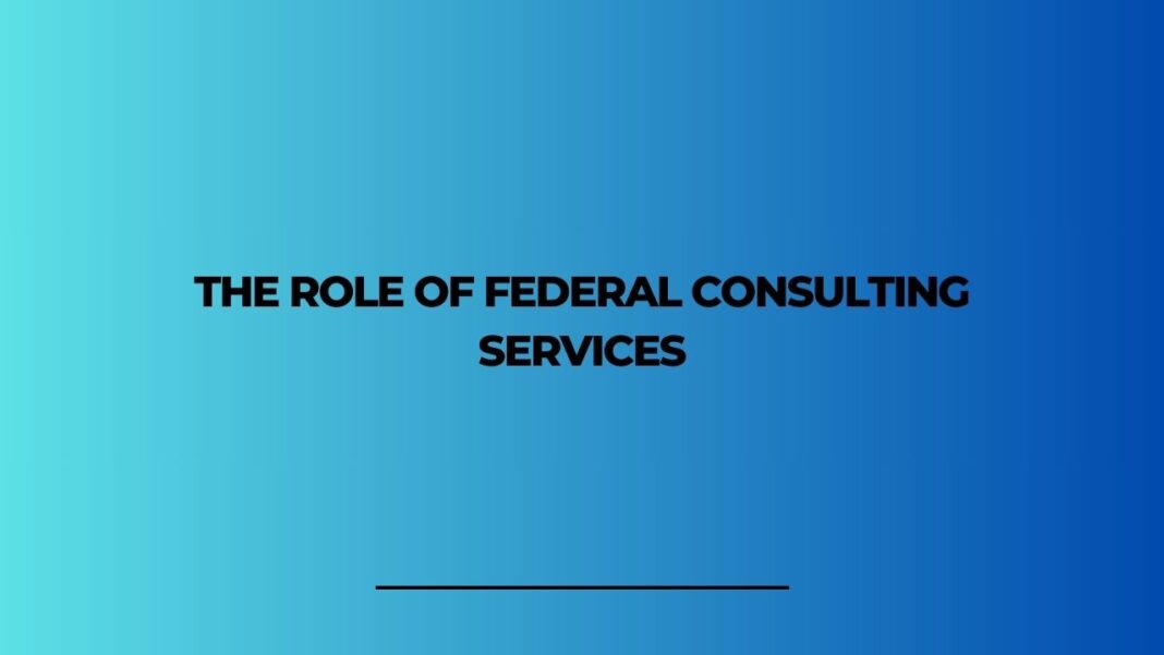 The Role of Federal Consulting Services